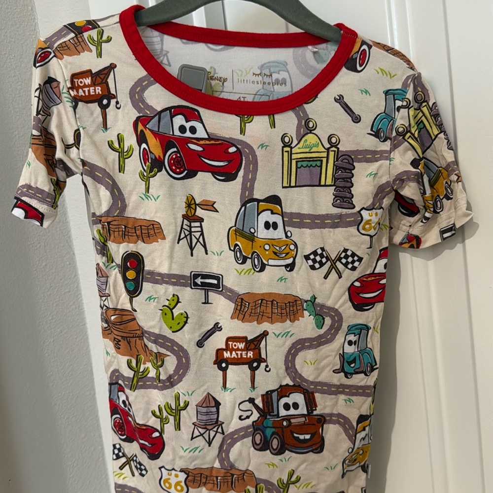 Little Sleepies Disney Cars Shorts PJs 4T